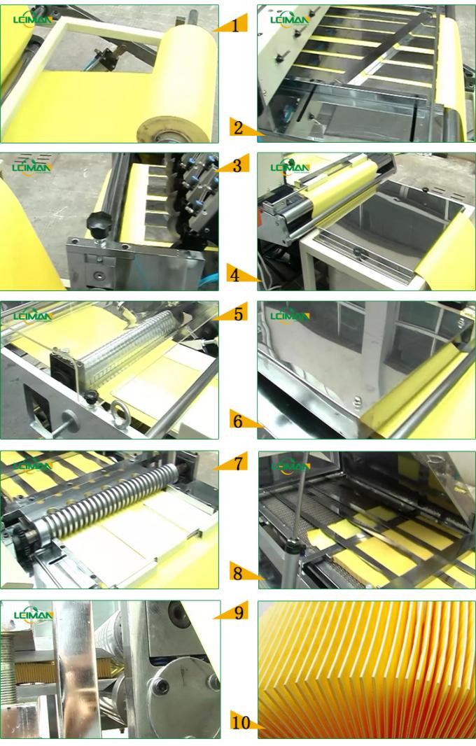 Full Auto Oil Filter Making Machine Rotary Paper Pleating Production Line