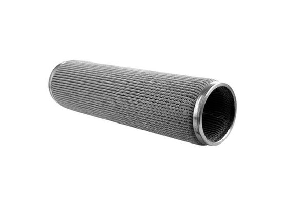 Sintered Stainless Steel Filter Element Metal Fiber Pleated For Industry
