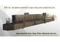 PU Air Filter Making Machine Automatic 60 Station U Type Rotary Oven Production Line