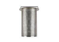 Basket Type 304 Stainless Steel Perforated Mesh  Car Oil Filters