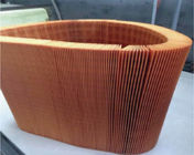 Currugated Air Filter Paper Yellow Color For Light Duty
