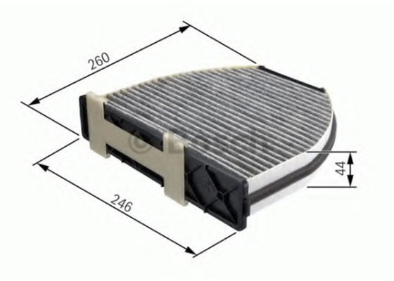 2128300318 Auto Car Cabin Filter 246mm Width