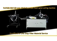 Width 109mm Air Filter Making Machine Automatic Diamond Mesh Spiral Rolling