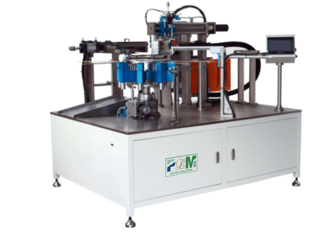 8 Stations ECO Filter Machine Rotary Type Hot Melt Adhesive