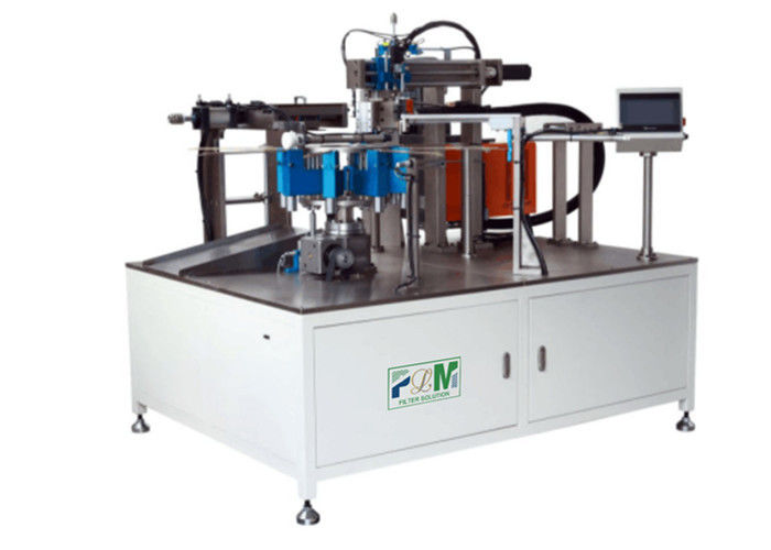 12-Station Turntable Iron Clamping Machine Oil Filter Making Machine