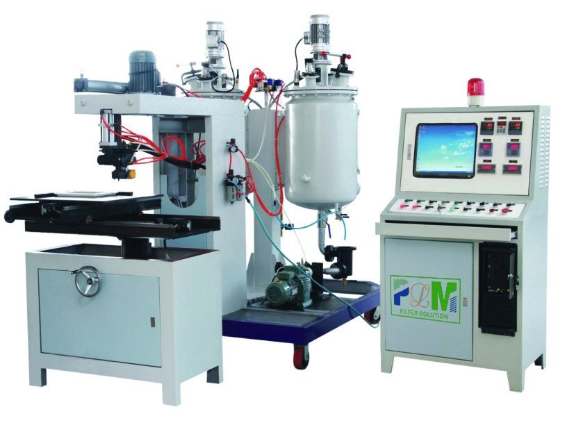 10m/Min Fast Speed PU Gluing Machine For Panel Round Air Filter