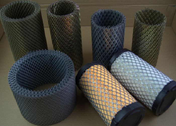 0.6mm Expanded Metal Mesh Filter Material 109mm Width